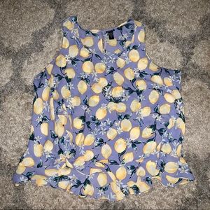 Torrid Lemon Print Tank